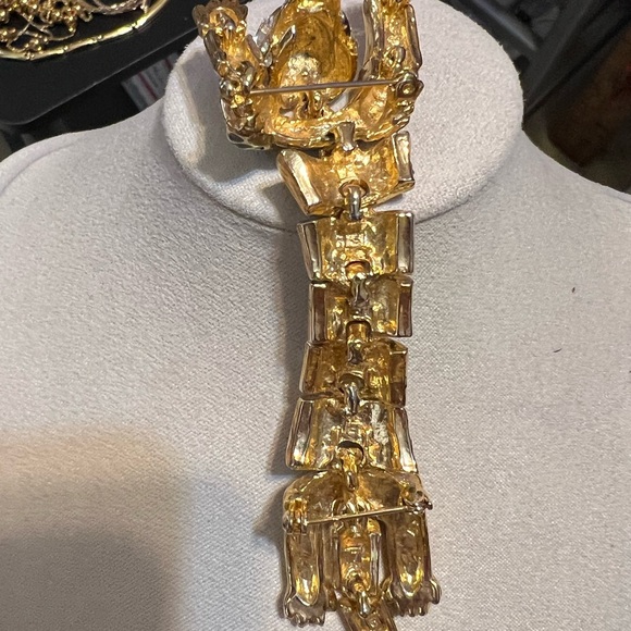 VTG- 1980’s Estate Articulated Panther shoulder brooch - Picture 4 of 4